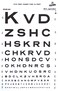Snellen Type Plastic Eye Chart  10