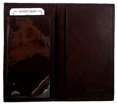 Genuine Leather Simple Check Book Holder style  mw156cf BROWN