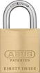ABUS 8345300 S2 Schlage 45mm All Weather Solid Brass Rekeyable Padlock with 1 Shackle ZeroBitted