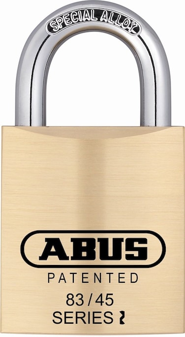 ABUS 8345300 S2 Schlage 45mm All Weather Solid Brass Rekeyable Padlock with 1 Shackle ZeroBitted