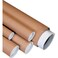 Aviditi Kraft Mailing Tubes with Caps 1 12 x 6 Pack of 50 for Shipping Storing Mailing and Protecting Documents Blueprints and Posters