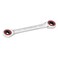 Powerbuilt 641761 Ratcheting Double BoxEnd EStar Wrench  E14E18 Silver