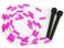 KRoo Sports SJMP001 Jump Rope with Plastic Beaded Segmentation 7PinkWhite