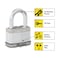 Master Lock M15XTLF Magnum Heavy Duty Outdoor Padlock with Key 2 Pack KeyedAlike Laminated