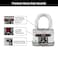 Master Lock M15XTLF Magnum Heavy Duty Outdoor Padlock with Key 2 Pack KeyedAlike Laminated