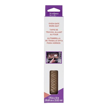 Polyform Sculpey Tools OvenSafe Work Mat Reusable silicone nonskid mat polymer oven bake clay tool 775 H x 13 W great for all skill levels and craft projects Medium
