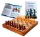 StonKraft 10 x 10 Wooden Chess Game Board Set  Wooden Chess Pieces