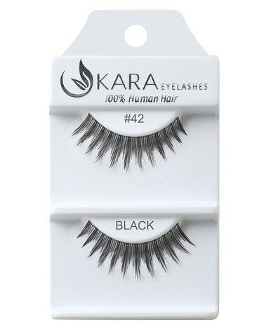 Kara Beauty Human Hair Eyelashes  42 Pack of 12