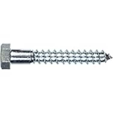 Hillman 230009 Hex Lag Screws 14 X 112Inch Zinc 100Pack