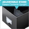 GlobeWeisPendaflex Fiberboard Index Card Storage Box 3 x 5 Inches Solid Black 3X5BLA