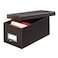 GlobeWeisPendaflex Fiberboard Index Card Storage Box 4 x 6 Inches Solid Black 4X6BLA