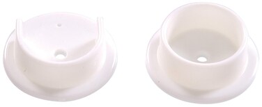 Hardware Essentials 852253 White Plastic Pole Socket Set138