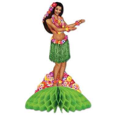 Beistle Hula Centerpiece