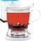 GROSCHE Aberdeen Tea Infuser Teapot  Smart Tea Maker  BPAFree DripFree Design  Coaster  Easy Brew  Easy Clean Steeper 177 oz  525 ml