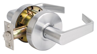 Master Lock SLCHPG26D Heavy Duty Lever Style Grade 2 Commercial Passage Door Lock Brushed ChromeChrome