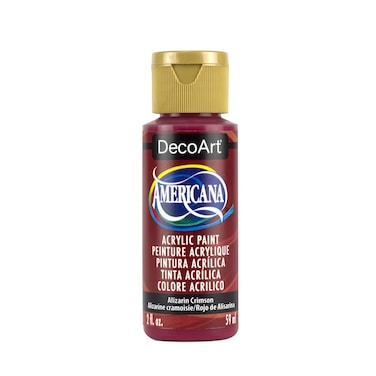 DecoArt Americana Acrylic Paint 2Ounce Alizarin Crimson