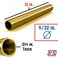 K  S PRECISION METALS 8132 932 x 12 Round Brass Tube