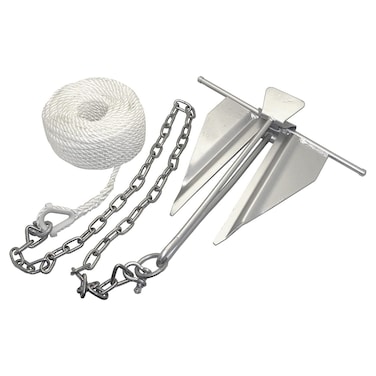 Shoreline Marine 7 Slip Ring Anchor Kit  Durable Boat Anchor Accessory