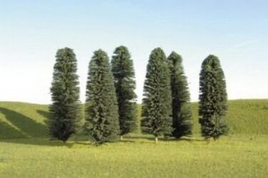 Bachmann Trains  SCENE SCAPES  5 6 CEDAR TREES 6 per box  HO Scale