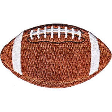 CD Visionary Application Sports Football Patch Brown 3 inches