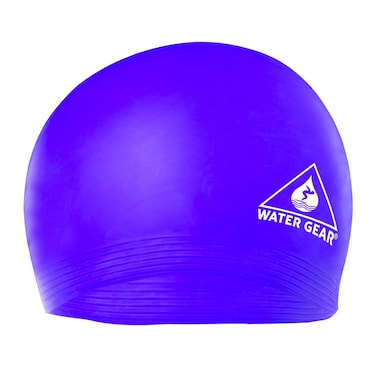Water Gear Latex Swim Cap for Women and Men  Swimming Caps for Girls Long Hair  NonWaterproof Swimming Cap for Triathlon Swimmers Shave Time Off Your Lap  for Long Hair  Purple