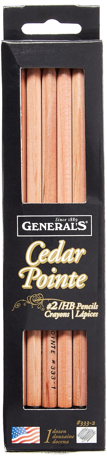 Generals Cedar Pointe Extra Soft 1 Pencils 12Pkg