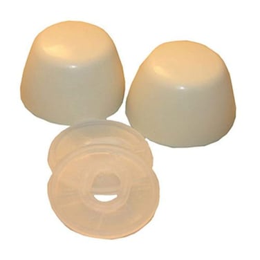 LASCO 043915 Almond Oval Plastic Universal Fit 1Pair Toilet Bolt Cap