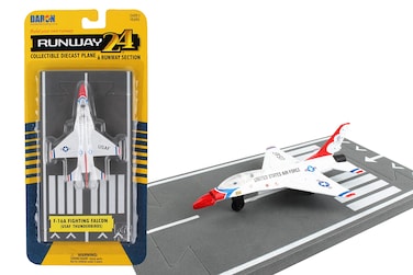 Daron Runway24 F16 Thunderbird Die Case Plane