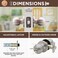 Copper Creek BK2040SS Ball Door Knob Keyed Entry Function 1 Pack in Satin Stainless
