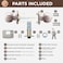 Copper Creek BK2040SS Ball Door Knob Keyed Entry Function 1 Pack in Satin Stainless
