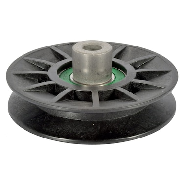 MaxPower 332519B VIdler Pulley for Craftsman Husqvarna Poulan Mowers Replaces OEM Numbers 194326 and 532194326 Black