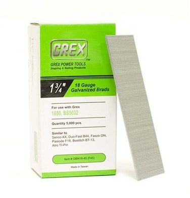 Grex GBN1845 F45 134 In 18 Ga Brad Nails Galvanized 5M