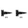 National Hardware N129213 V286 Extra Heavy T Hinges in Black 2 pack