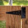 National Hardware N129213 V286 Extra Heavy T Hinges in Black 2 pack