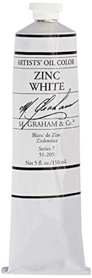 M Graham Artist Oil Paint Zinc White 5oz Tube