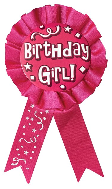 Beistle Birthday Girl Award Ribbon