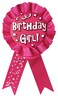 Beistle Birthday Girl Award Ribbon
