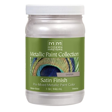 qt Modern Masters ME705 Oyster Metallic Paint Collection Satin WaterBased Decorative Metallic Paint
