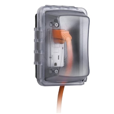 TayMac MM410C Single HorizontalVertical Mount 1Gang Weatherproof InUse Electrical Outlet Cover for Home Improvement 275 in Clear