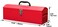 BIG RED TB101 Torin 19 Hip Roof Style Portable Steel Tool Box with Metal Latch Closure and Removable Storage Tray Red 191 x 61 x 65