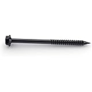 Ozco Building Products 56629 14inch by 7 12inch OWT Timber Screws 25 per Pack  Black