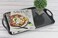 Calypso Basics by Reston Lloyd Melamine Rectangular ServingOttoman Tray With Handles