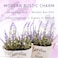 Butterfly Craze Artificial Lavender Plants in Rustic Wooden Planters  Lifelike Stunning Faux Silk Purple Flowers Perfect for Elevating Your Patio Home Dcor or Office Set of Two White Pots