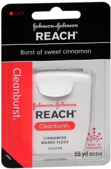 REACH Cleanburst Waxed Floss Cinnamon 55 Yards Pack of 5