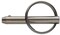 Hillman 4252 Cotterless Hitch Pins 14 Ring Diameter x 114 Length Silver