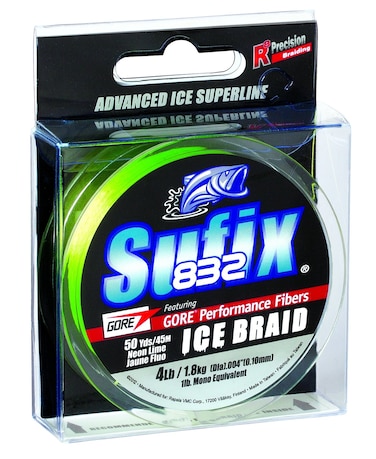 Sufix 832 Ice Braid 30 lb Neon Lime