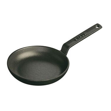 Staub Cast Iron 475inch Mini Frying Pan  Matte Black Made in France