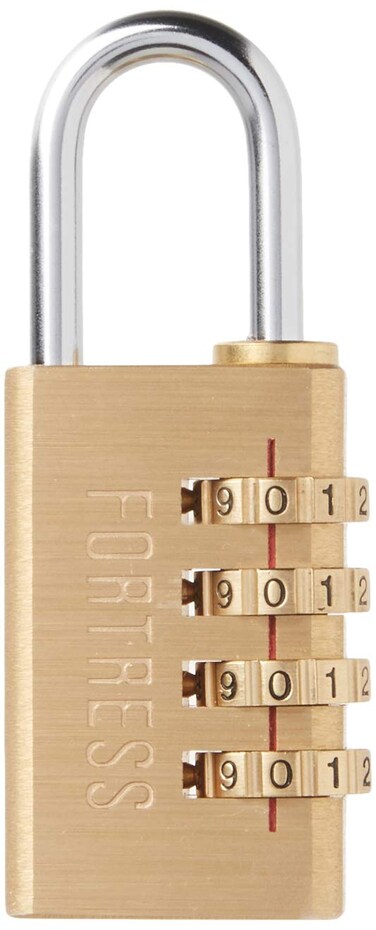 Master Lock Fortress Padlock Set Your Own Combination Luggage Lock 1316 in Wide 627DGold