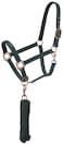 Tough 1 Tough1 Neoprene padded Halter with Antique Hardware Lead Set GreenHunter