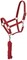 Tough 1 Neoprene Padded Halter with Antique Hardware Lead Set Red
